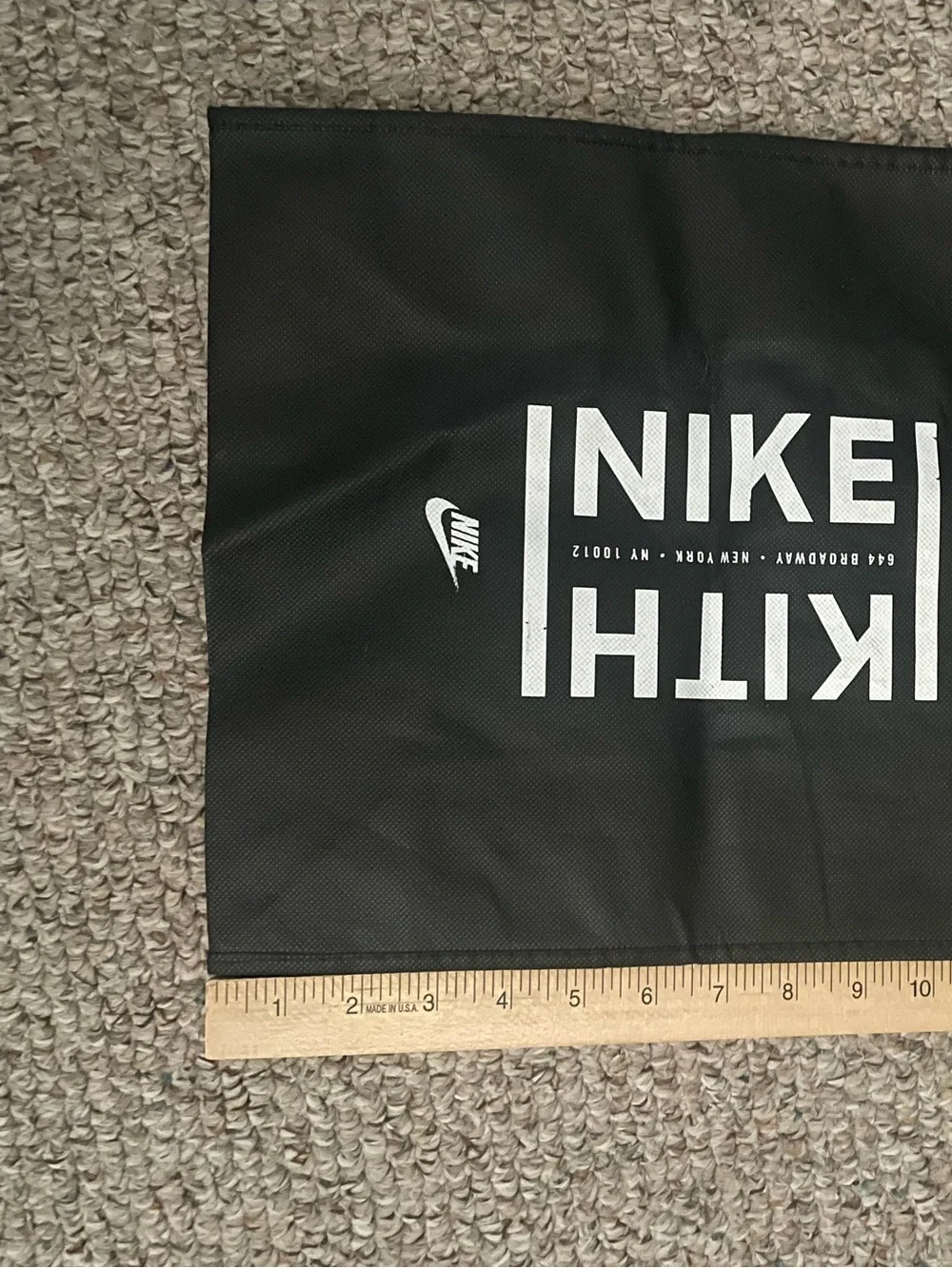 Nike Beige Canvas Tote Bag with White Logo